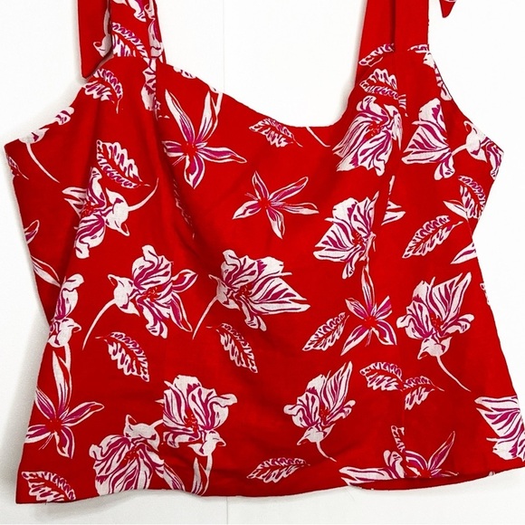 Joie Floral Linen Top - Picture 4 of 6